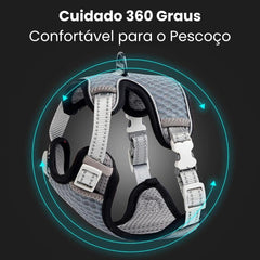 Peitoral Com Guia Para Gato - Nova C - PEITORAL GATO - 01