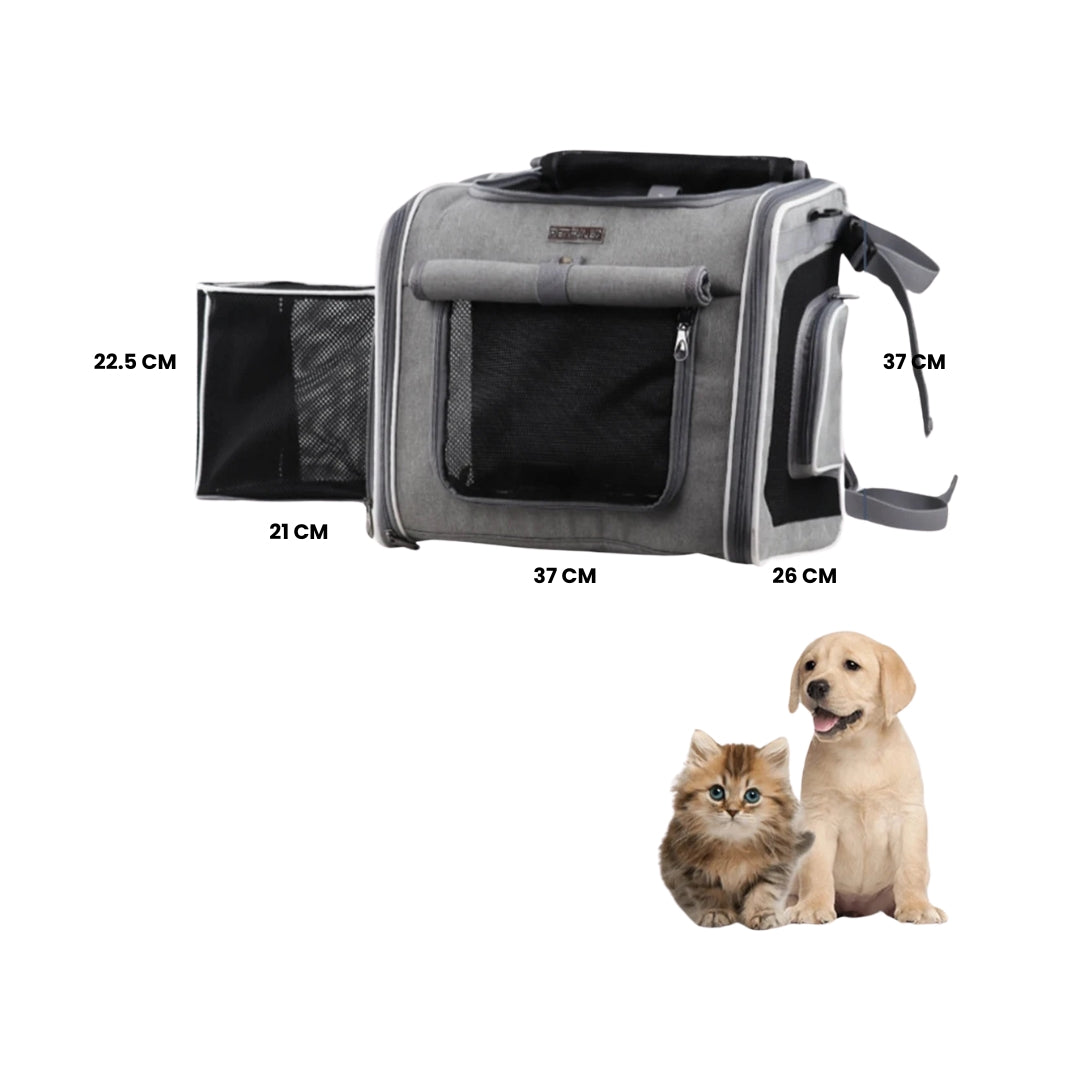 Cesto de Bicicleta para Pets Luna LN345 Cinza Claro A - Cestinha - 02