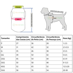 Jaqueta Acolchoada Impermeável com Zíper para Cães R - roupas - 07