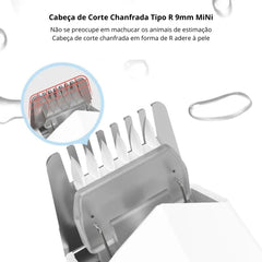 Aparador de Pelos de Patas de Cães e Gatos - ROJECO Branco A - Aparador pelos pe - 01