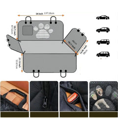 Capa de Carro para Cachorro - Capix Preto e Laranja A - Assento carro - 14