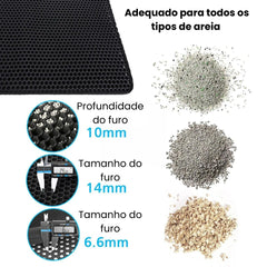 Tapete de Areia para Gatos de Camada Dupla - Penel A - TAPETE HIGIENICO - 03