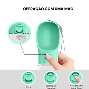 Garrafa de Água Portátil para Cães - Aguar