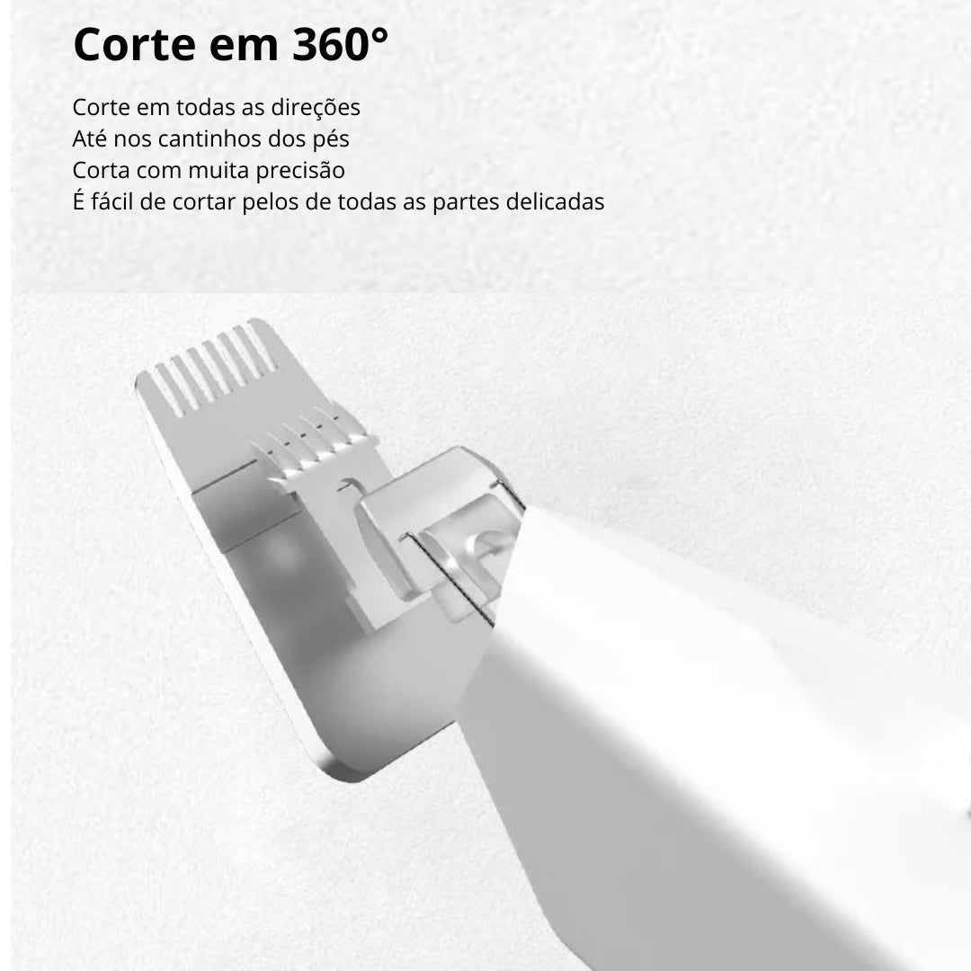 Aparador de Pelos de Patas de Cães e Gatos - ROJECO Branco A - Aparador pelos pe - 01