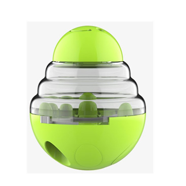 Brinquedo interativo para cães e gatos com dispenser de ração EggToy Verde BI - 02