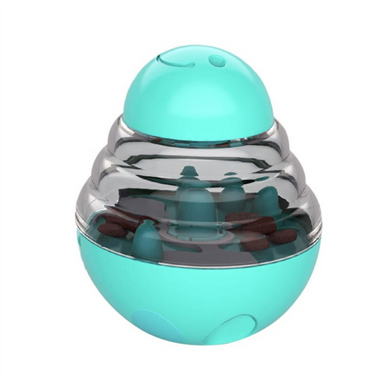 Brinquedo interativo para cães e gatos com dispenser de ração EggToy Azul BI - 02