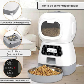 Alimentador automático para Pets com Wifi