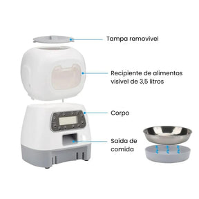 Alimentador automático para Pets com Wifi