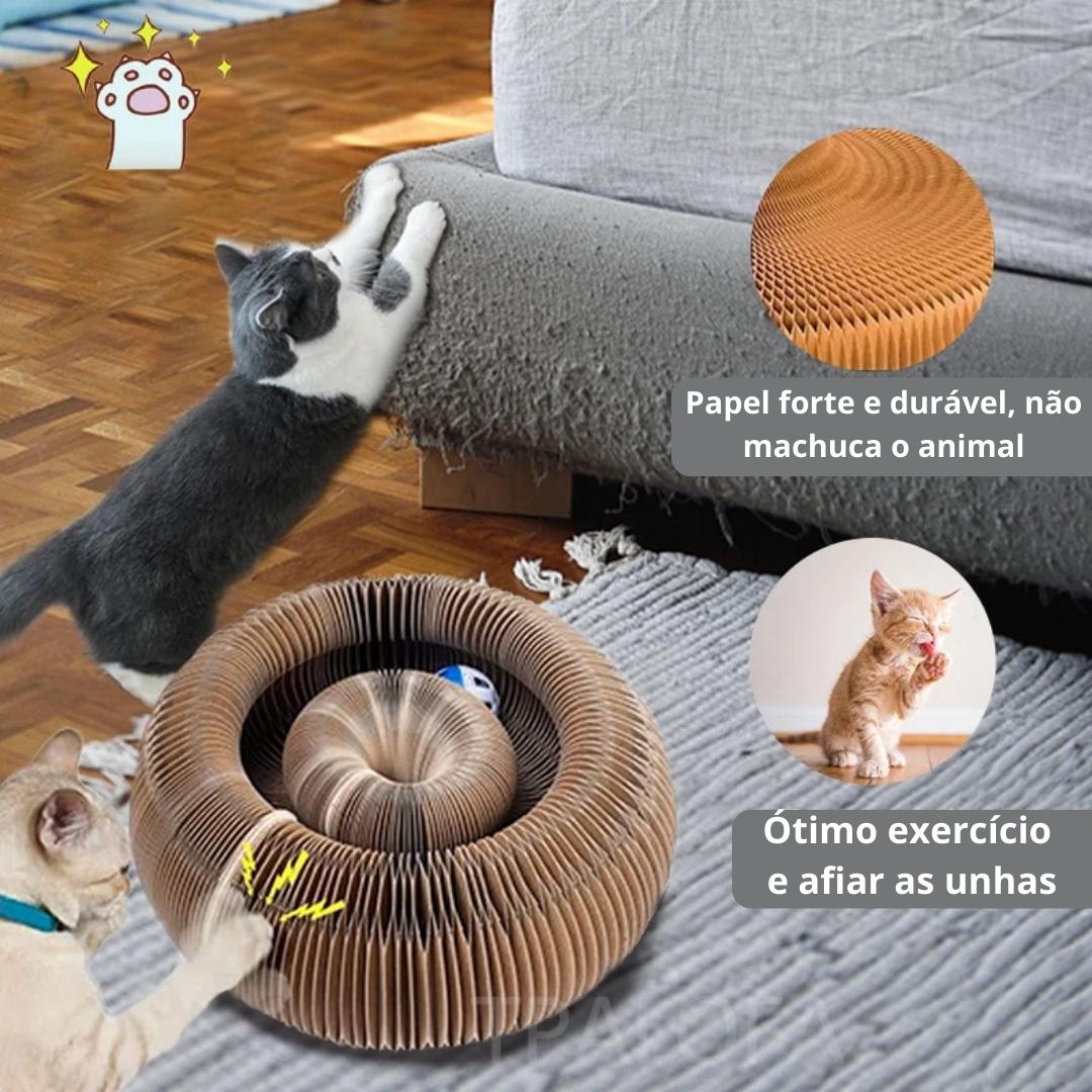 Arranhador interativo com bolinha para gatos PurrPal