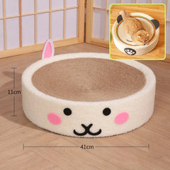 Cama e Arranhador para Gatos 2 em 1 Coelho / 41cmx11cm A - Arranhador - 02
