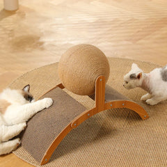 Arranhador para Gatos com Bola Giratória A - Arranhador - 03