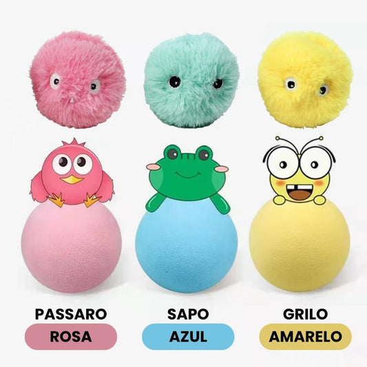 Bolinha com sons de animais para gatos BB - 01
