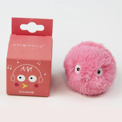 Bolinha com sons de animais para gatos Rosa Pelúcia BB - 01
