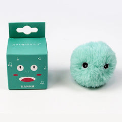 Bolinha com sons de animais para gatos Verde Pelúcia BB - 01