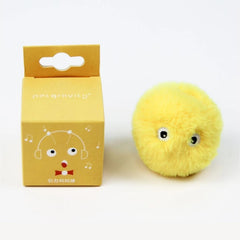Bolinha com sons de animais para gatos Amarelo Pelúcia BB - 01
