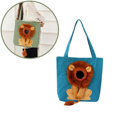 Bolsa de Transporte para Gatos Estilo Leãozinho Azul A -Bolsa - 01
