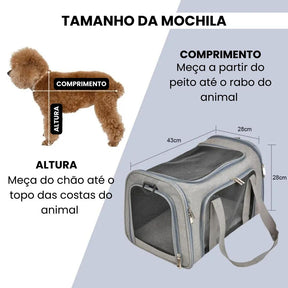 Bosa de transporte para pet Roise