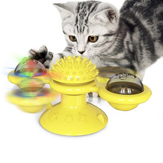Brinquedo interativo para gatos com compartimento para catnip SpinBalls BI - 04