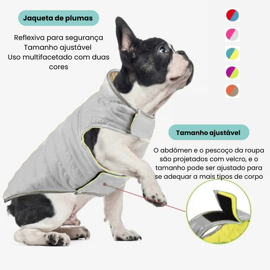 Roupinha de Inverno para Cachorro com Dupla Face
