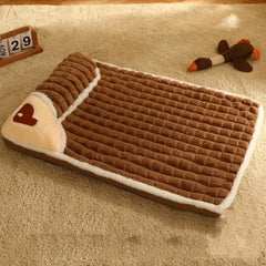 Cama de veludo para cães e gatos NestPet Marrom / 50x35 cm SC - 04