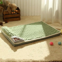 Cama de veludo para cães e gatos NestPet Verde / 50x35 cm SC - 04
