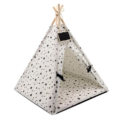 Cama e Toquinha de Madeira para Gatos Branco / 45cm X 42cm X 50cm A - toquinha cabana - 01