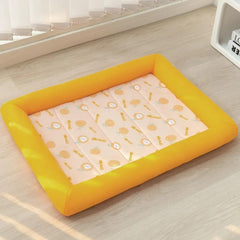 Cama gelada para cachorro e gato Oasis Laranja / P A - Cama Resfrecante- 01
