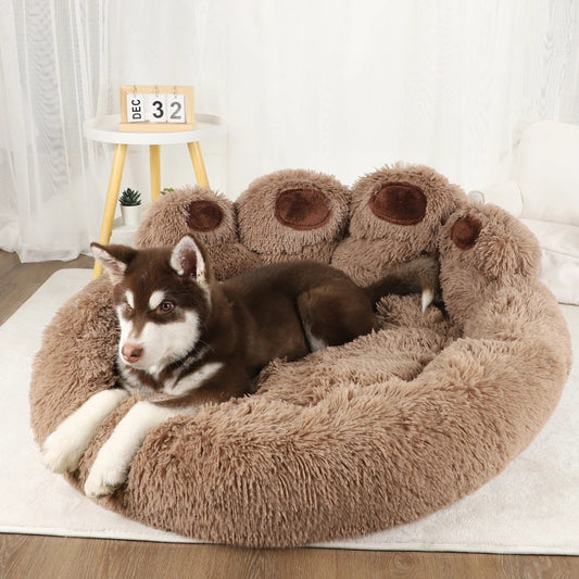 Cama para Cachorro Ultra Macia com cabeceira de patas PawRest SC - 01