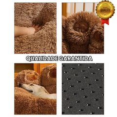 Cama para Cachorro Ultra Macia com cabeceira de patas PawRest SC - 01