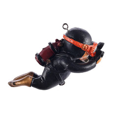 Boneco Flutuante Mergulhador para Aquário Preto Fotógrafo A - Mergulhador aquario - 01