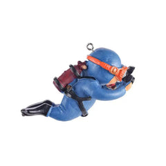 Boneco Flutuante Mergulhador para Aquário Azul Fotógrafo A - Mergulhador aquario - 01