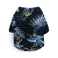 Camisa Florida para Cachorros Azul Folha / PP A - Camisa - 01