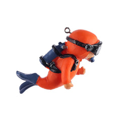 Boneco Flutuante Mergulhador para Aquário Laranja Mergulhador A - Mergulhador aquario - 01
