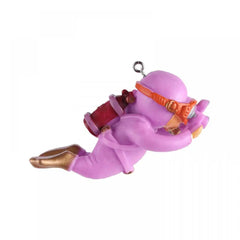 Boneco Flutuante Mergulhador para Aquário Roxo Fotógrafo A - Mergulhador aquario - 01