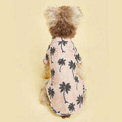 Camisa Florida para Cachorros Rosa Palmeira / PP A - Camisa - 01