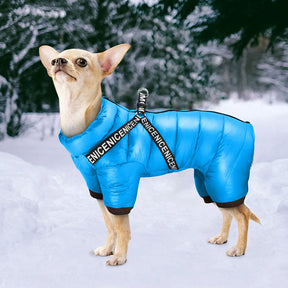 Casaco Puffer Quente para Cachorro