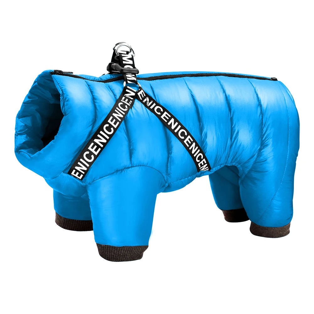 Casaco Puffer Quente para Cachorro Azul / PP R - Roupas - 21