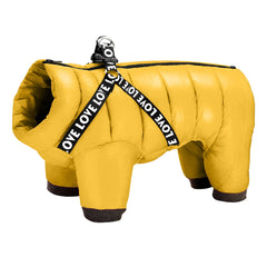 Casaco Puffer Quente para Cachorro Amarelo / PP R - Roupas - 21