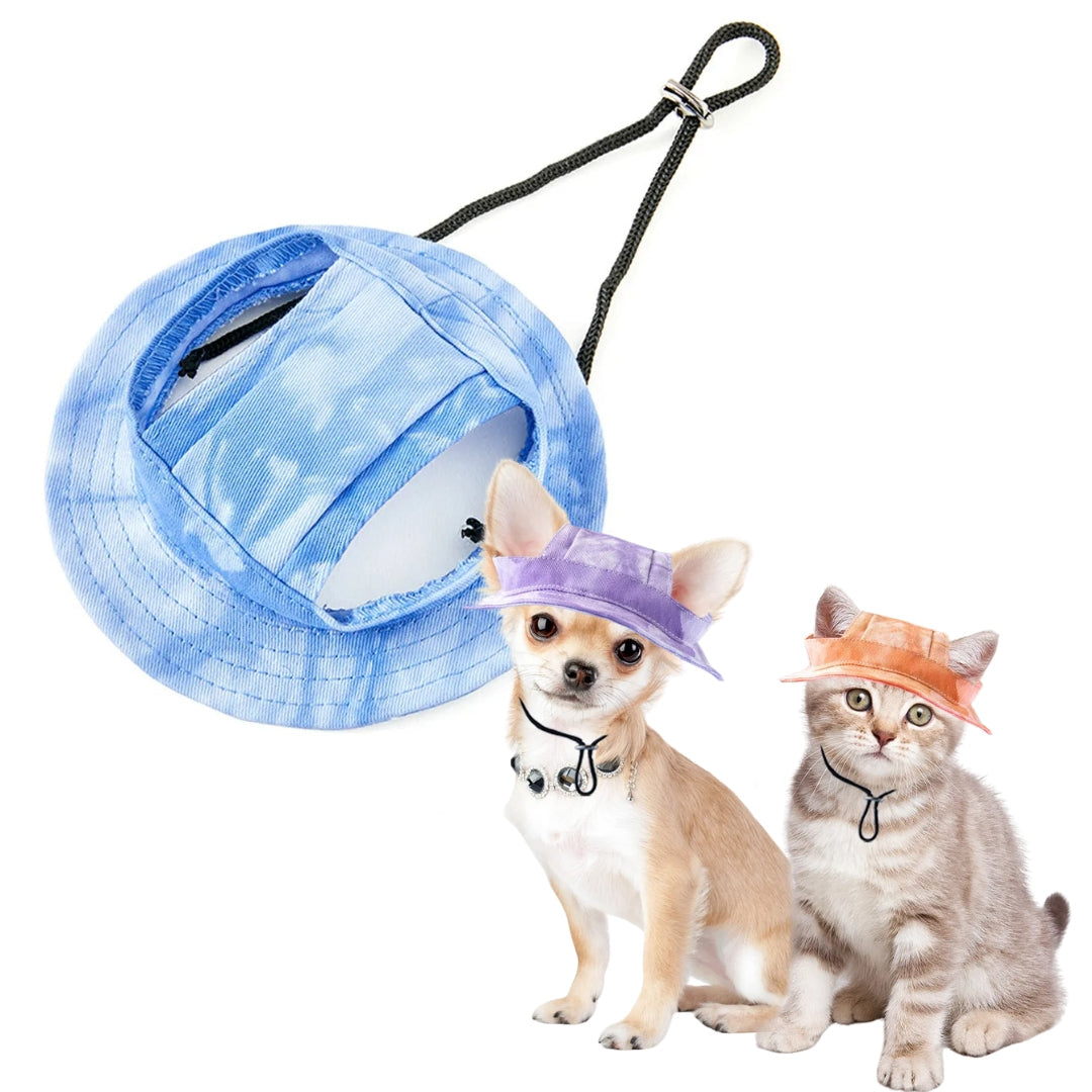Chapéu de Verão para Cães e Gatos SunPet Azul Marinho / P A - Chapeu - 01