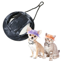 Chapéu de Verão para Cães e Gatos SunPet Preto / P A - Chapeu - 01