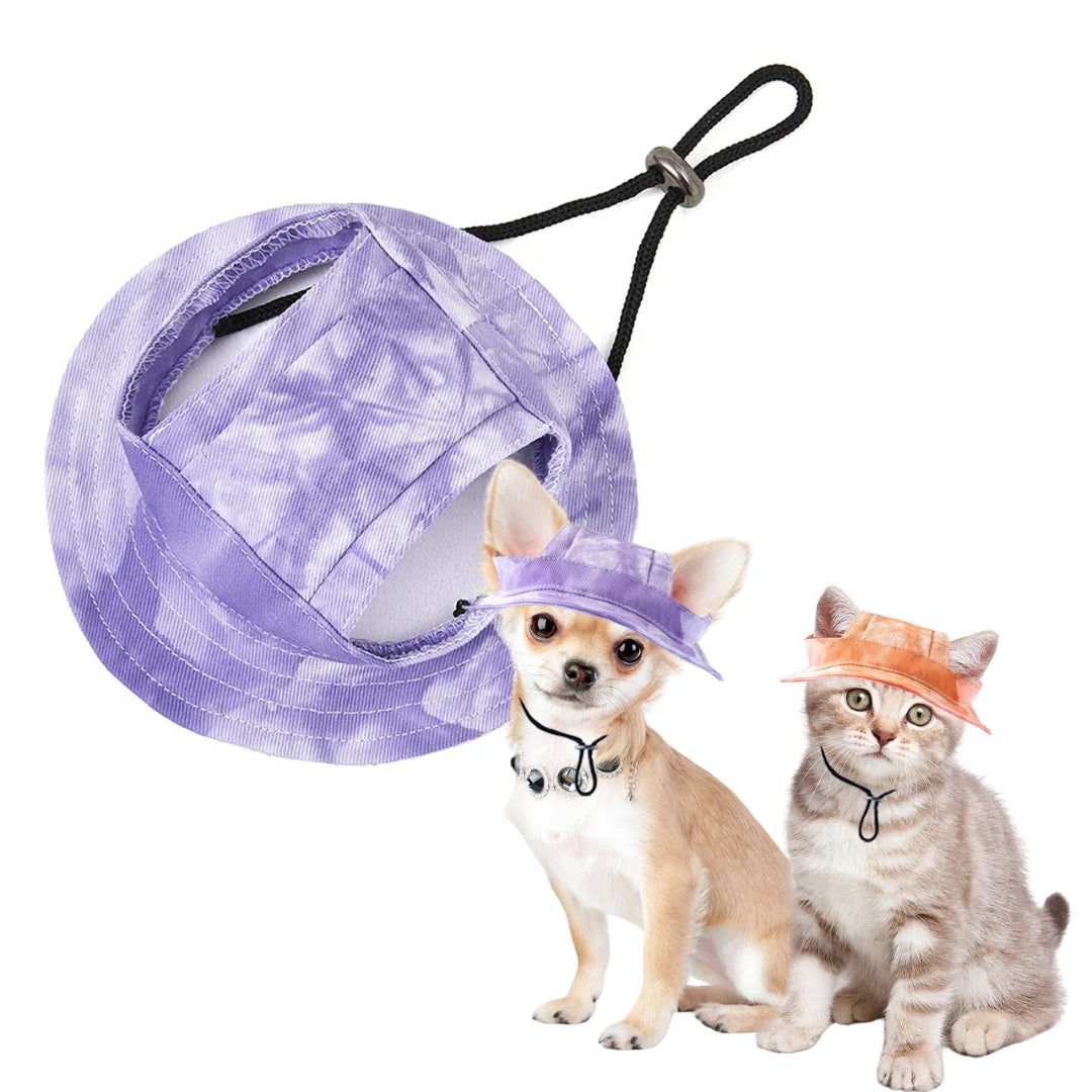Chapéu de Verão para Cães e Gatos SunPet Roxo / P A - Chapeu - 01