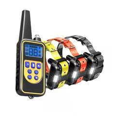 Coleira de adestramento com alcance de 800m PupMaster kit 3: Preto + Amarelo + Laranja CC - 04