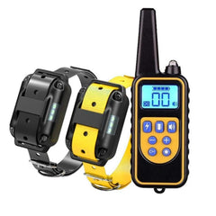 Coleira de adestramento com alcance de 800m PupMaster kit 2: Preto + Amarelo CC - 04