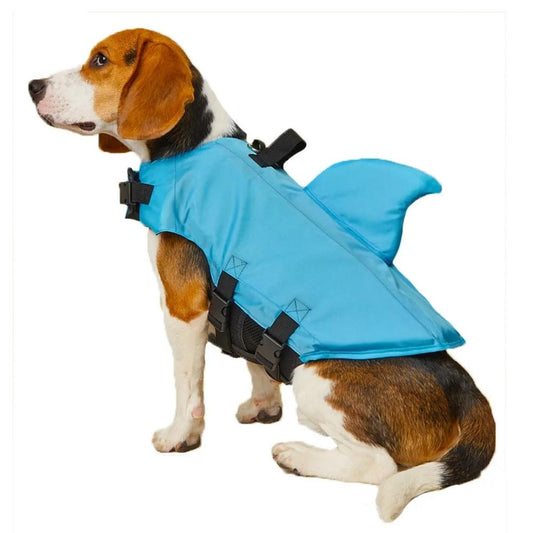 Colete Aquático Tubarão para Cães Azul / PP SC - 06
