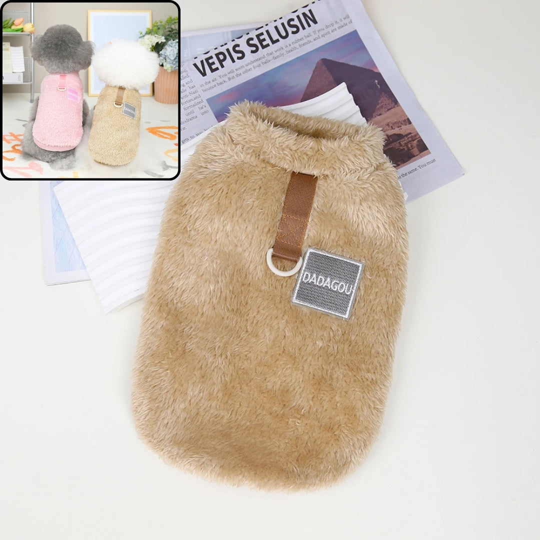 Colete Macio para Cães Pequenos e Médios Marrom / P R - roupas - 04