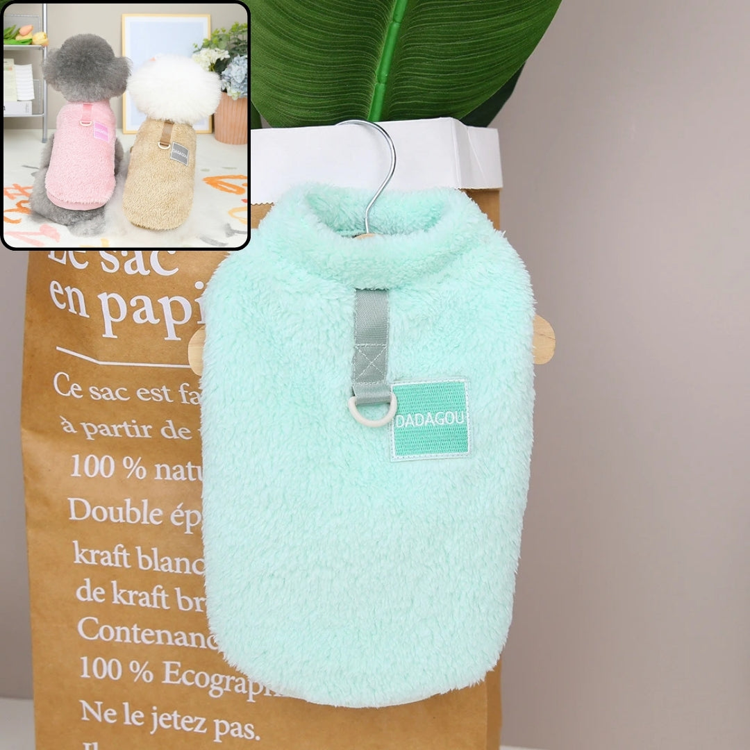 Colete Macio para Cães Pequenos e Médios Azul Claro / P R - roupas - 04