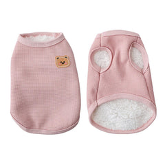 Colete de Veludo para Cães e Gatos Rosa / P R - Roupas - 20