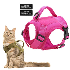 Colete para Gatos e Cães Pequenos Rosa / Unico C - colete gato - 01