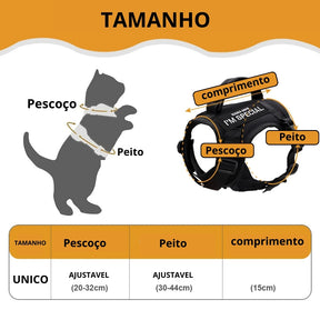 Colete para Gatos e Cães Pequenos