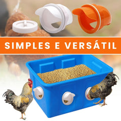 Comedouro automático para galinhas AutoChicken A - Comedouro Gal - 01